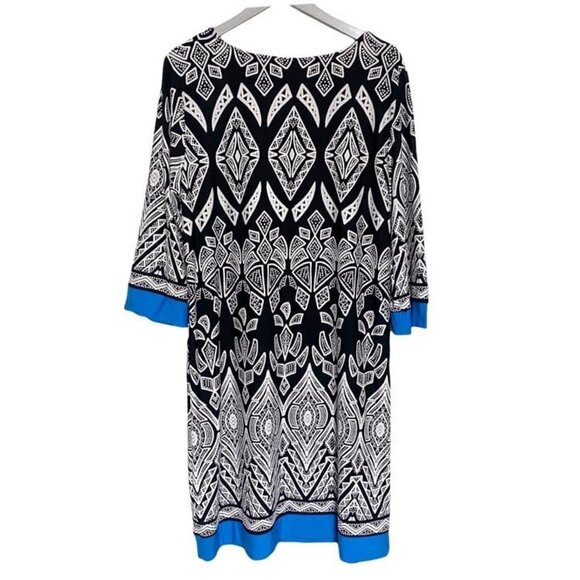 Croft & Barrow XL black white turquoise - Picture 2 of 5